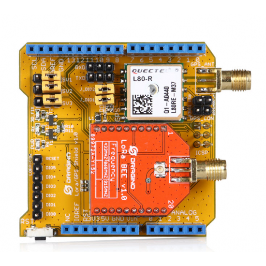 LoRa and GPS Arduino Shield